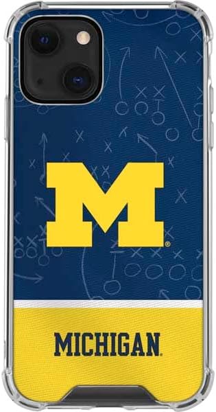 Skinit Clear Phone Case Compatible with iPhone 13 - Officially Licensed University of Michigan Wolverines M Design