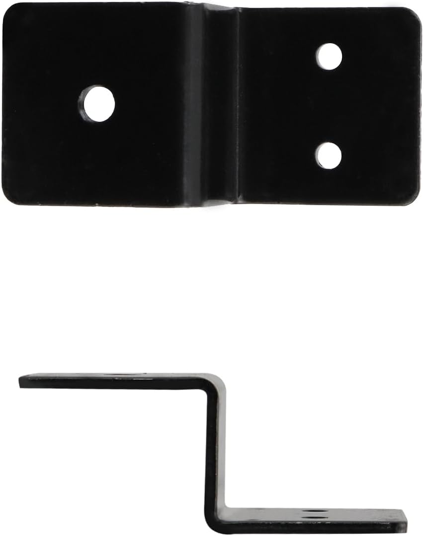 T Tulead Z Shape Right Angle Corner Brace Black Z Brackets 1.18"x0.94" Double Angle Furniture Support Bracket Braces Clips 6Pcs with Screws