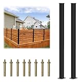 2 Pack 45' Aluminium Alloy Fence Post Line Post, Matte...