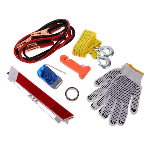 Ciieeo 1Set Vehicle Tool Comprehensive Automotive Safety Kit for Roadside Assistance Car Maintenance and Preparedness