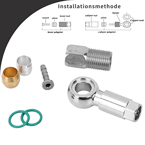 Adattatore per tubo oliva raccordi per biciclette accessori set oliva e inserto connettore tubo freno a disco idraulico per bicicletta BH90 Olive Connector Insert
