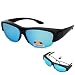EYEGUARD Unisex Fashion Fit Over Polarized Lens Cover Sunglasses - Wear Over Prescription Glasses