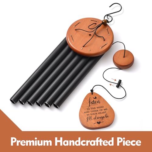 Image of AMBOBE Memorial Wind Chimes for Loss of Loved One, Sympathy Wind Chimes Gift, Bereavement Gifts, Beautiful Outdoor Garden Decor with Soothing Melodic Tones