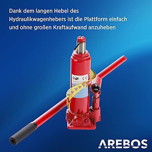 Auffahrrampe Arebos XXL für PKWs mit 245 mm Auffahrbreite