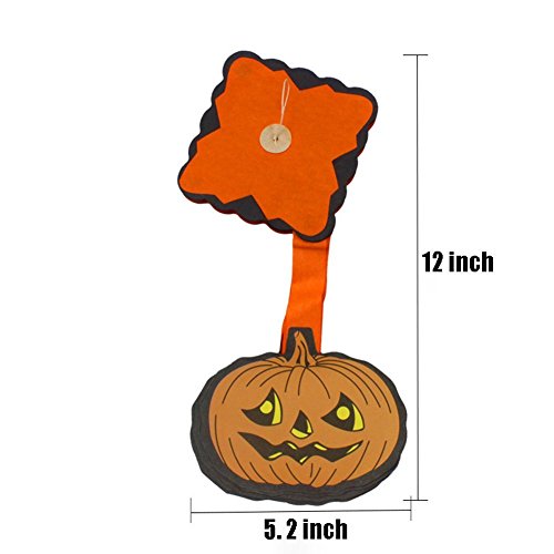 Artfen 2 Pcs Halloween Party Pull Flower Decoration Halloween Paper Garland Banners Pumpkin Flowers Hanging Type Home Hotel Office Party Garden Bar Decor (9.9Ft Each) #TOP4