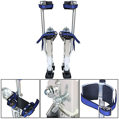 Raseparter 18-30Inch Adjustable Drywall Stilts Work Stilts Aluminum Black #TOP4