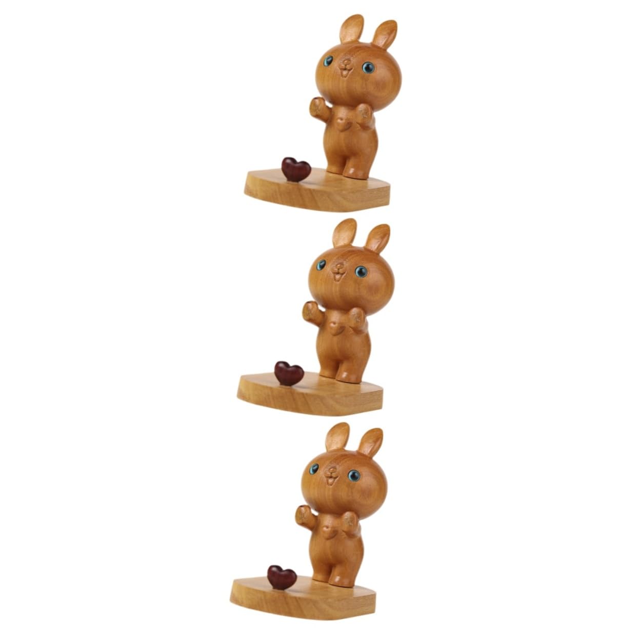 HEMOTON 3pièces Support De Téléphone Forme De Lapin Support Smartphone Portable Adorable pour Smartphone Et Tablette Décoration Pratique Et Créative pour Votre Espace De Travail