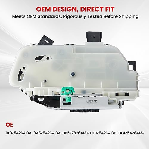 Image of SYERAL Rear Left Driver Side Power Door Lock Latch Actuator Compatible with 2009-2014 F-150, 2010-2014 Mustang, 2011-2019 Explorer, 13-19 Taurus 10-14 Lincoln Mark LT Replacement# 9L3Z-5421812-A