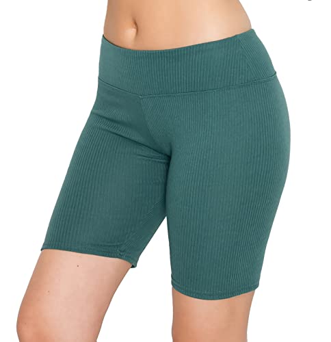 Image of ALWAYS Faux Leather Shorts - High Waist Active Stretch Yoga Short Pants for Women