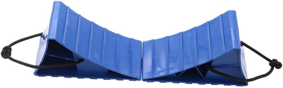 2pcs Wheel Stopper Tire Support Pad Heavy Duty Anti-Slip Blocks for Car and Rv Durable Wheel Alignment Chocks Weather-Resistant Tire Stoppers Lightweight Vehicle Safety Gear