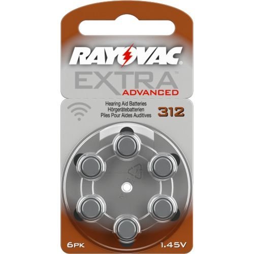 Rayovac extra advanced lot de 120 nr 312 zinc air p312 pR41 zL3)