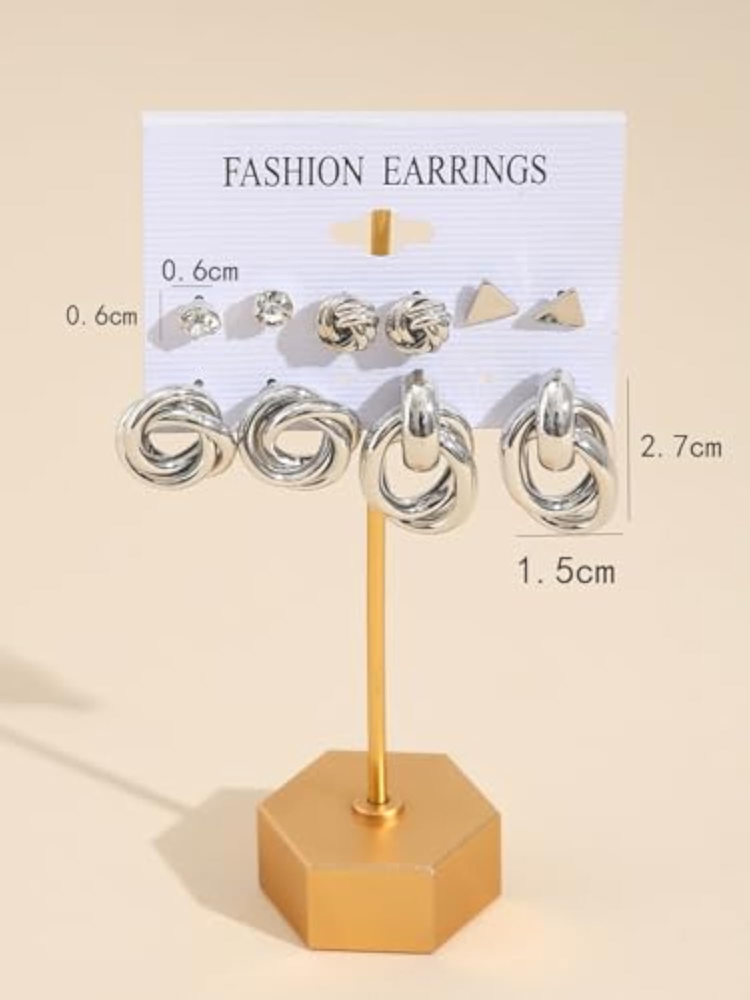 Stylish Stud Earrings Set for Men and Women