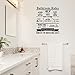 Vinyl Wall Art Decal - Bathroom Rules Close The Door Put The Seat Down Wash Your Hands Turn Off The Water and The Lights - 23" x 20" - Modern Household Home Bathroom Indoor Dorm Room Apartment Decor