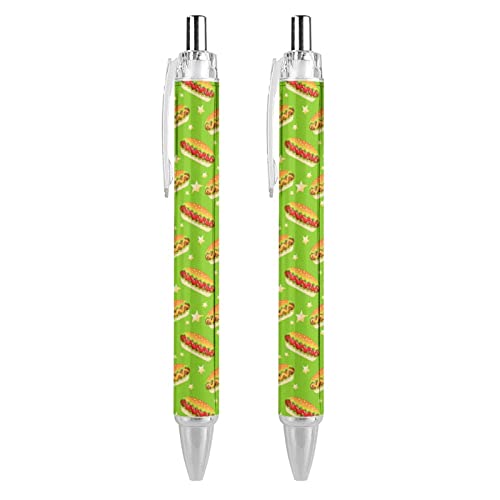 Suministros de papelería de oficina con diseño de perro caliente y tinta negra, 4 unidades