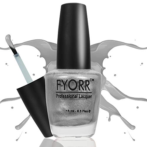 Image of FYORR Silver Magic Long Lasting Nail Polish, 15 ml (FNNP-33)