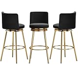 Améliorez votre espace avec nos luxueux tabourets de bar en velours. Ces tabourets de bar pivotants disposent d'un rembourrage en velours de qualité supérieure qui offre un toucher doux et moelleux. Le rembourrage en éponge haute densité assure un confort et une durabilité durables. Profitez de votre temps au comptoir avec des coussins en velours épais conçus pour une expérience d'assise parfaite, conservant leur forme pour une utilisation durable.