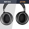 SOULWIT Professional Earpads Cushions Replacement for Cowin (Silensys) E7/E7 Pro Headphones (Do Not Fit SE7), Ear Pads with Soft Protein Leather, Noise Isolation Foam - Black #3