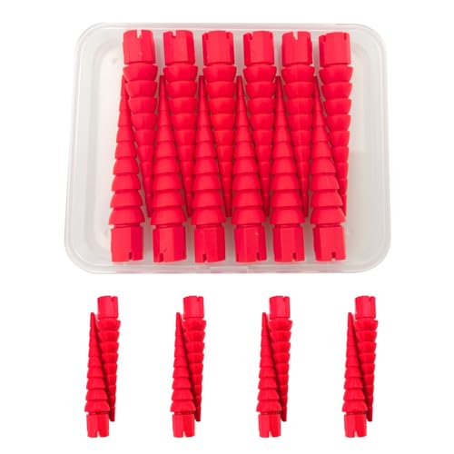 Red 12PCS Screw Hole Repair Anchors