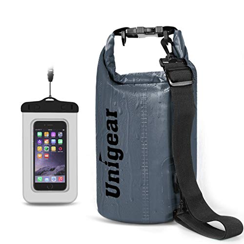 Sac étanche imperméable de 2L à 40L avec pochette de téléphone pour le kayak et camping