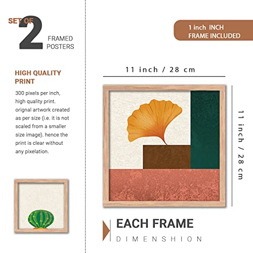 Image of kotart Paintings Set of 4 Modern Art Framed Paintings for Wall Decoration - Framed Wall Posters /Painting for Living Room Bedroom with Frame -Set of 4 (Art 7, Small (10x13 or 10x10 inch))
