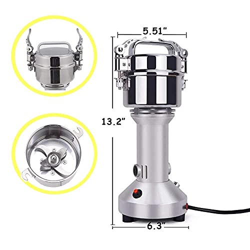RongJian Kaffeemühle Burr Grain Crusher Kapazität Haushalt Chinesische Kräutergewürzmühle Grinder Ele(Crusher) – Bild 6