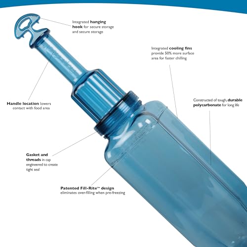 Rapi-Kool Cold Paddle San Jamar RCU128 en polycarbonate transparent de 128 Oz - 7