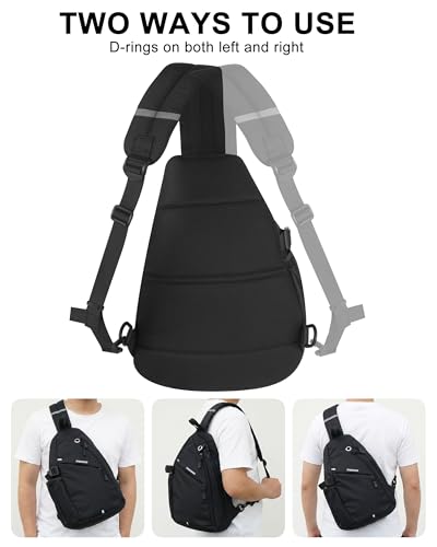 Morrales Sling Bag Crossbody para Mujer y Hombre miniatura 4