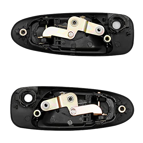 Exterior Door Handle Set, Front Outside Left Driver & Right Passenger Side, With Key Hole Compatible With 1992 1993 1994 1995 Honda Civic 1993-1997 Civic Del Sol Replaces# 72180Sr3J02Zd, 72140Sr3J02Zd #TOP4