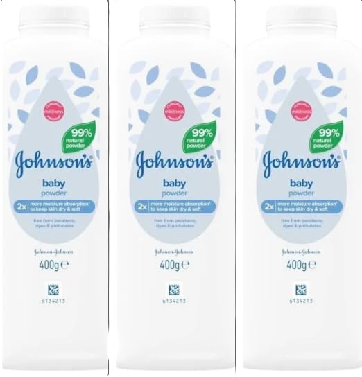 Johnson's Unisex-Baby Powder, 3 Pack (1200g)