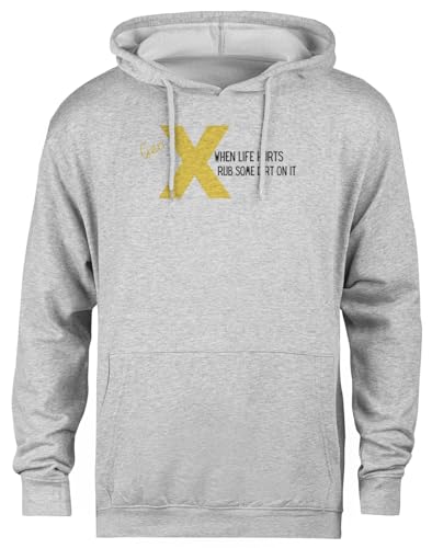 Pull à capuche gris unisexe idéal pour le week-end branché