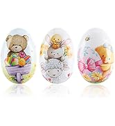 3 x Easter eggs for filling, colourful filling eggs for Easter, Easter eggs with traditional Easter.