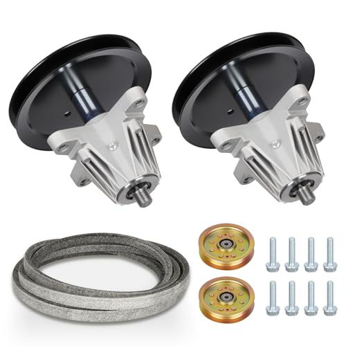 46 Inch Deck Rebuild Kit Fit for Cub Cadet LTX1045 LTX1046 LTX1046VT with 2 Spindles 618-04636 618-04865 918-04636 2 Idlers 753-08171 756-04129 1 Belt 954-04219 754-04219