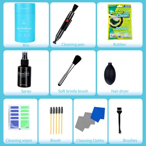 Akiki Vr Headset Cleaning Kit, Lens Cleaner Kit For Meta/Oculus Quest 2 Quest Rifts Htc Vive Pro Cosmos Elite Valve Index Ps4 Vr Pimax Pico Vr Headset,Microsoft Hololens,Cameras,Optical Lens Dust #TOP2