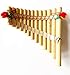 Bamboo Professional Quality Curved Style Pan Flute Antara Siku 13 Pipe 6