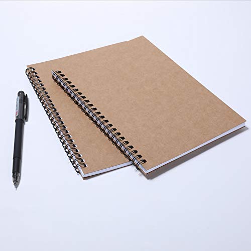 Denset Hbtdm Spiral Notebooks College Ruled, Lined For Memo Diary Journal, Wirebound Notepads 100 Pages (50 Sheets), 8.4" X 5.7", 2 Pcs #TOP4