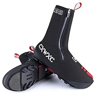 CXWXC Cycling Shoe Covers Neoprene Waterproof,Winter Thermal Warm Full Bicycle Overshoes for Men Women,Road Mountain Bike Booties