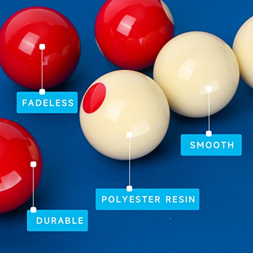 Gse 2-1/8" Regulation Size Bumper Pool Balls, Standard Set Of 10 Billiard Ball Set, Bumper Pool Table Accessories #TOP2