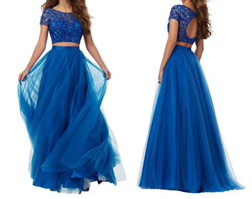 Diydress Women's Long Tutu Tulle Prom Party Skirt A Line Floor Length Formal Skirts Light Blue3