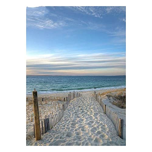 Peinture Diamant Salon Plage 70x160cm - Décoration Murale XXL pour Chambre Cosy