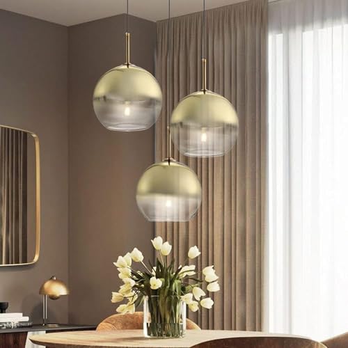 Lampe suspendue en verre dégradé pour illuminer votre table - 7