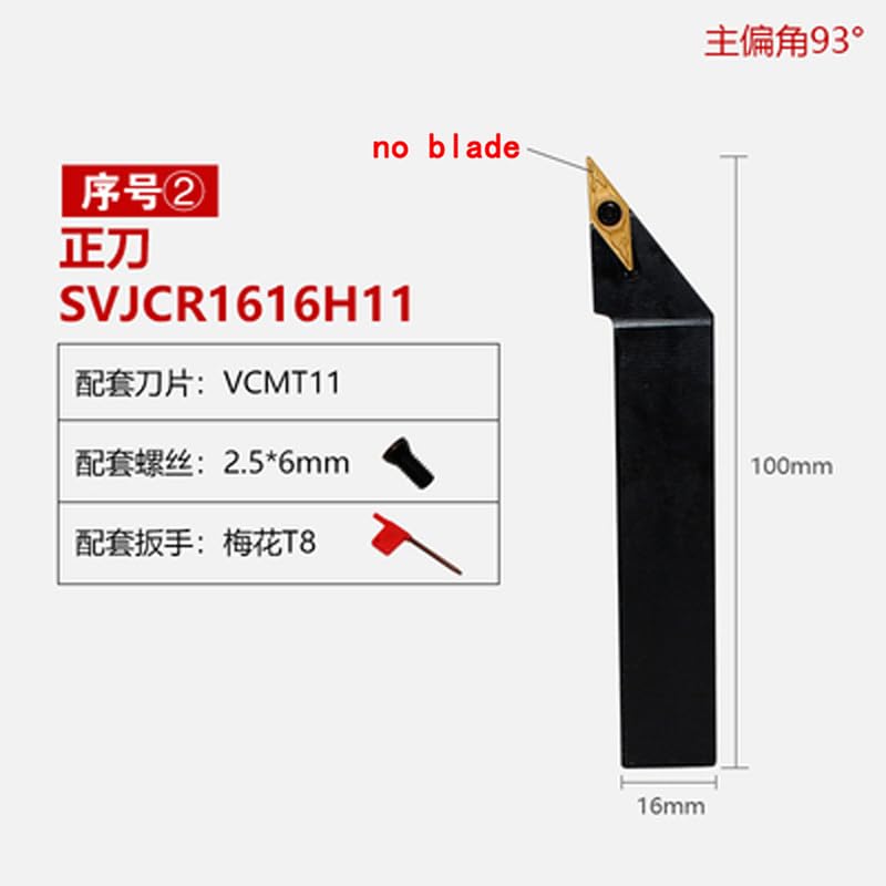 Porta herramientas torneado CNC SVJCR1616H11 para VCMT11 miniatura 3