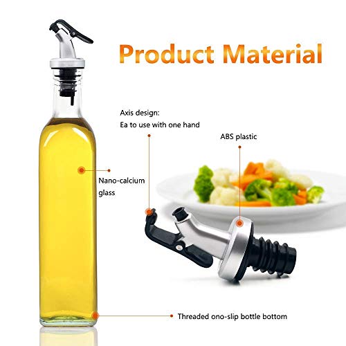 Image of COOLBIT 500ml Oil Dispenser Bottle -Pack Of 1,Cooking Kitchen Air Fryer BBQ Vinegar Soy Sauce.