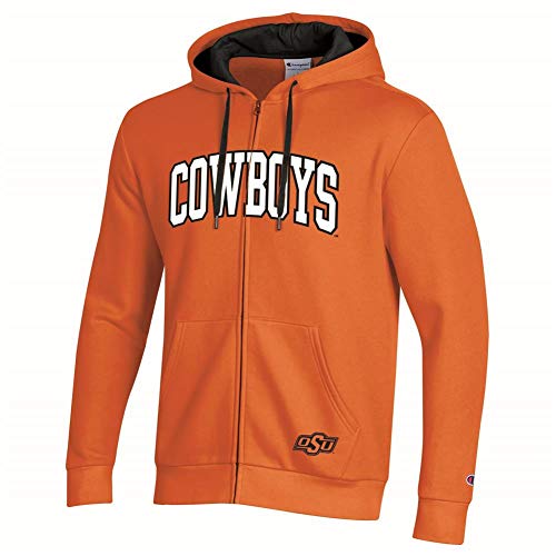 Champion Oklahoma State University Hoodie Full Zip Fleece Hoodie (Large)