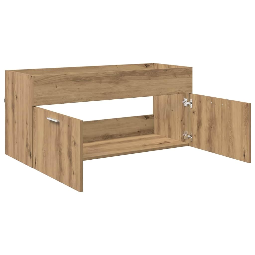 Meuble lavabo en bois multicouche chêne