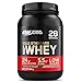 Optimum Nutrition Gold Standard 100% Whey Proteine in Polvere con Proteine Isolate ed Aminoacidi per la Massa Muscolare, Cioccolato Nocciola, 28 Porzioni, 0.9 kg, il Packaging Potrebbe Variare