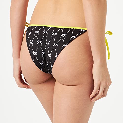 Pinko Damskie majtki od Tecno Jer od bikini, Czz_czarny/biały/żółty, XS