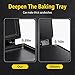Aigostar Sandwich Maker with Non-stick Deep Grid Surface for Egg, Ham, Steaks Compact Electric Grill Tostadora de Pan Black, ETL Certificated, Roy