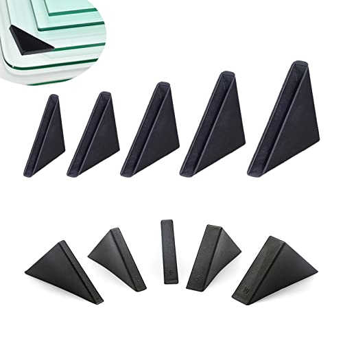 YouU Eckenschutz, 4 mm/5 mm/6 mm/8 mm/10 mm, 3-eckig, Glas-Eckenschutz, Kissen zum Schutz der Kante von Spiegel/Glas/Blech, 50 Stück