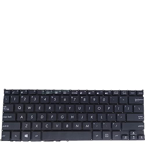 fqparts Replacement Teclado portátil para For ASUS For EeeBook X205TA Negro Versión Estadounidense