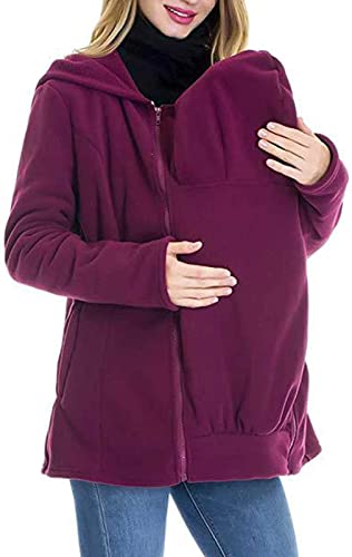 2 In1 A Canguro Giacca Invernale Con Cappuccio Per Marsupio Marsupio Sportivo Caldo E Casual Giacca Per Gravidanza Rimovibile Adatto Per Mamma E Bambino 1,L